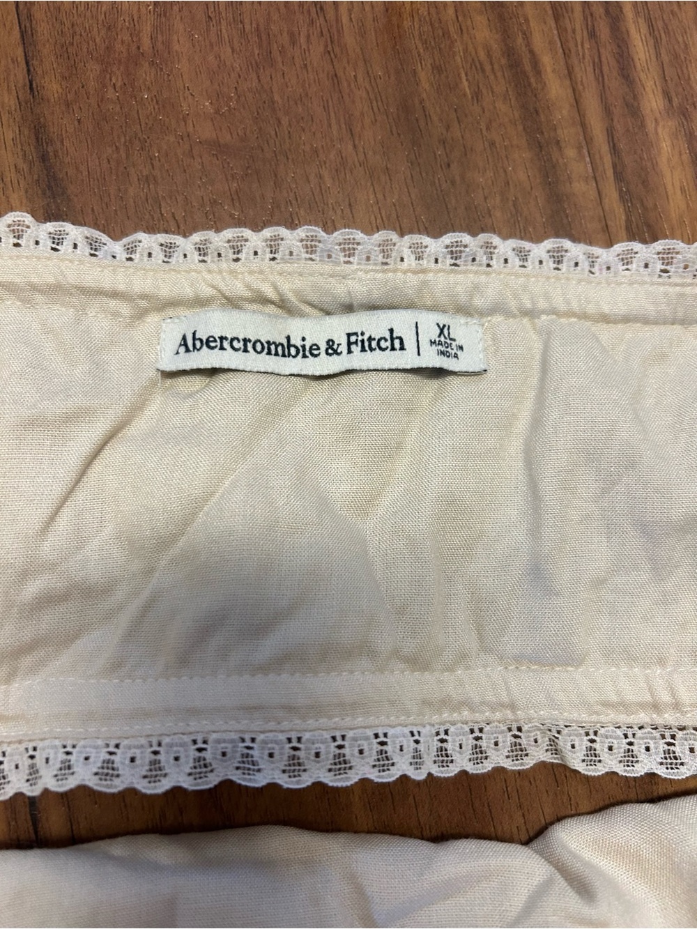 Ambercrombie &Fitch Bohemian Fairy Cream Embroidered Baby Doll Dress XL Boho - Picture 3 of 11